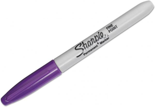 MARCADOR PERMANENTE SHARPIE P/FINA 32088 LILA (144)
