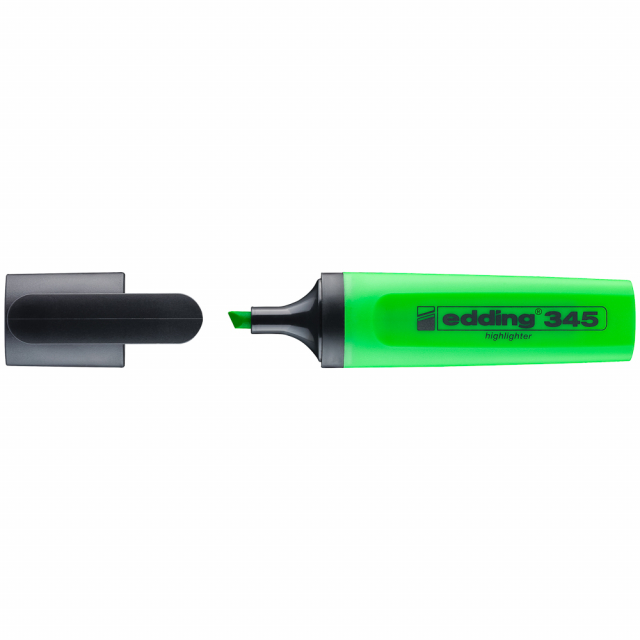 MARCADOR RESALTADOR EDDING 345 VERDE (20X10)