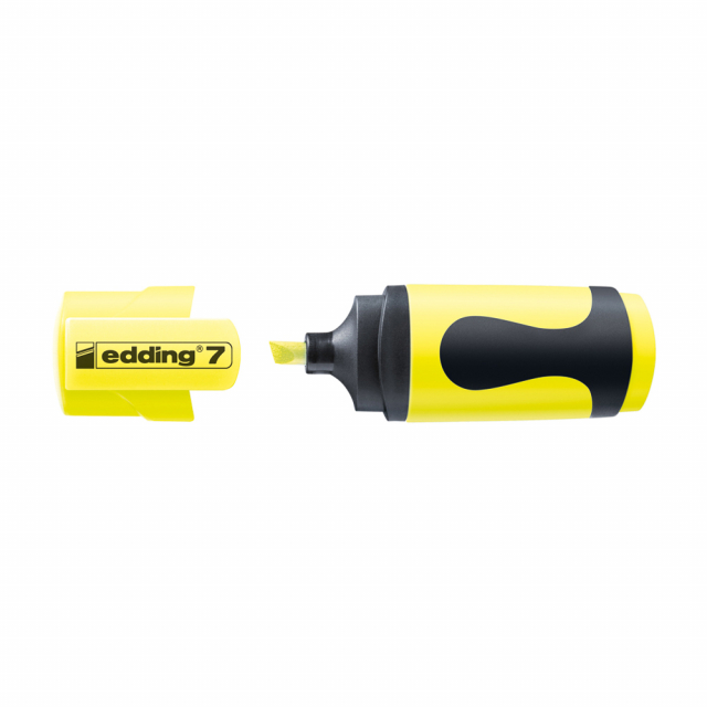 MARCADOR RESALTADOR EDDING 7 MINI AMARILLO (10)