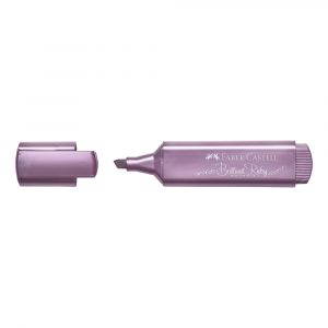MARCADOR RESALTADOR FABER CASTELL METALICO 4678 MORADO (20X10)