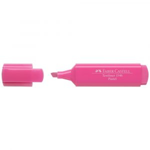 MARCADOR RESALTADOR FABER CASTELL PASTEL 4654 ROSADO (20X10)