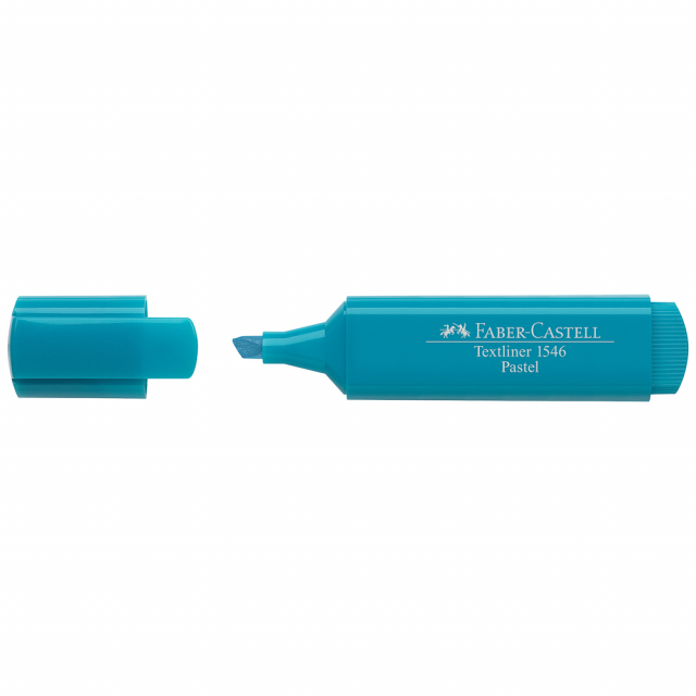 MARCADOR RESALTADOR FABER CASTELL PASTEL 4658 TURQUESA (20X10)