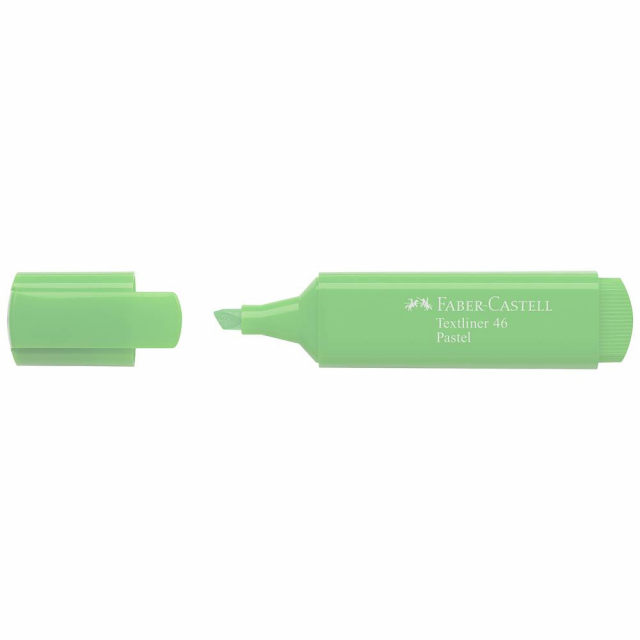 MARCADOR RESALTADOR FABER CASTELL PASTEL 4666 VERDE CLARO (20X10)