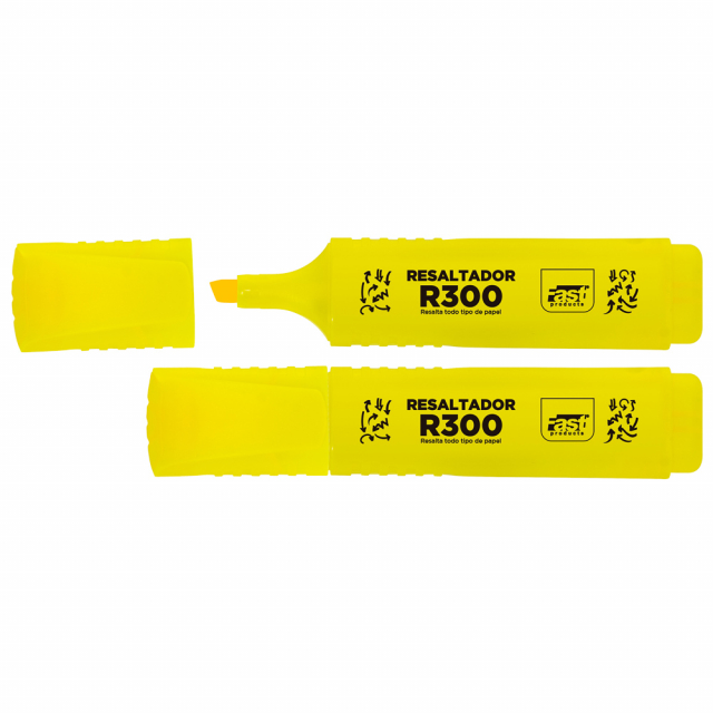 MARCADOR RESALTADOR FAST R300 AMARILLO (4X12X12)