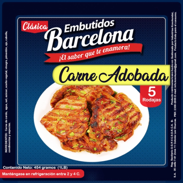Carne adobada Embutidos Barcelona 1 lb