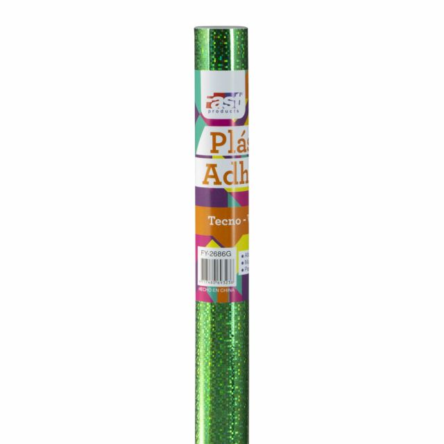PLASTICO ADHESIVO FAST ROLLO 45CM.X3M. 8034 TECNO VERDE (48)