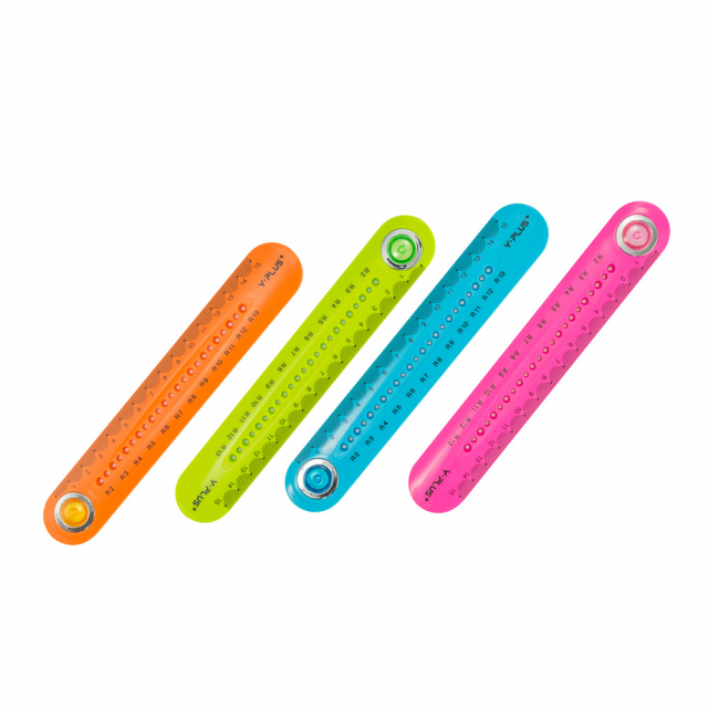 REGLA PLASTICA Y-PLUS 15 CMS. RX1306 CIRCLE (24X40)