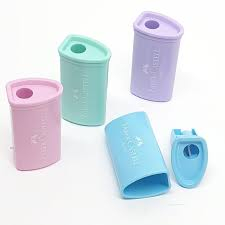 SACAPUNTAS CON DEPOSITO FABER CASTELL COL. PASTEL (20X48)