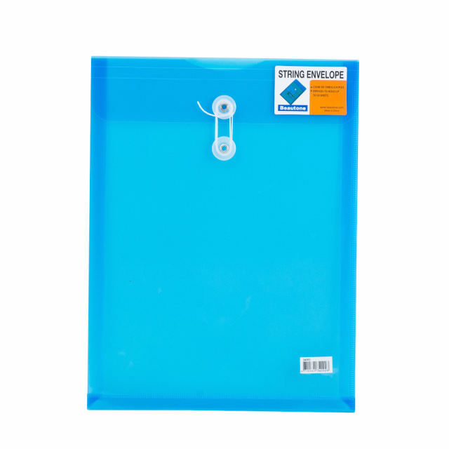 SOBRE PLASTICO BEAUTONE 3409-2 C/PITA CARTA AZUL (10X25)