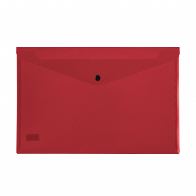 SOBRE PLASTICO BEAUTONE 3427-0 C/BROCHE OFICIO ROJO (10X12)