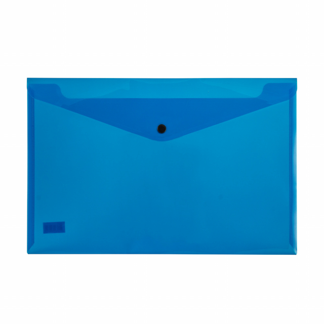 SOBRE PLASTICO BEAUTONE 3427-2 C/BROCHE OFICIO AZUL (10X12)