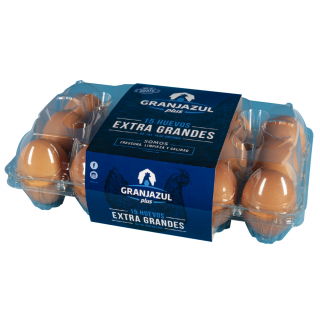 Huevos marrón extra grandes Granjazul 15 uds
