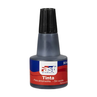 TINTA P/ALMOHADILLA FAST GOTERO 30ML NEGRO (30X12)