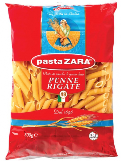 Pasta penne rigate No. 49 Zara 500 g
