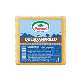 Queso Amarillo rodajado  Parma 400gr listo para comer