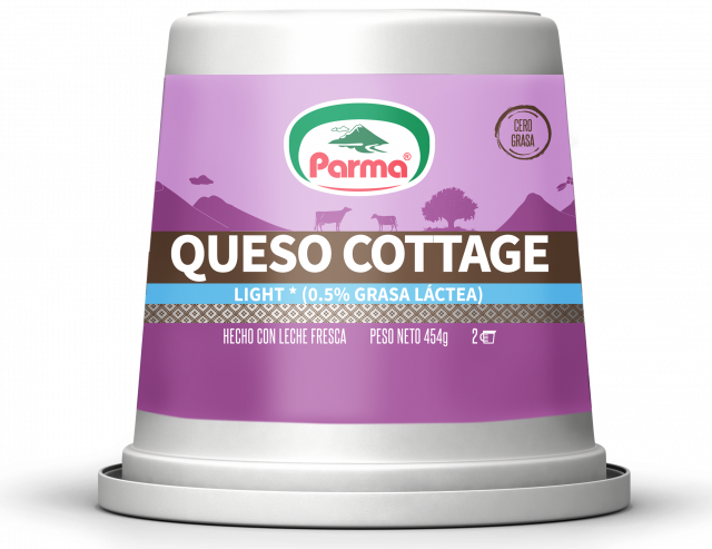 Queso Cottage 0.5% Grasa Parma Tarro 454gr