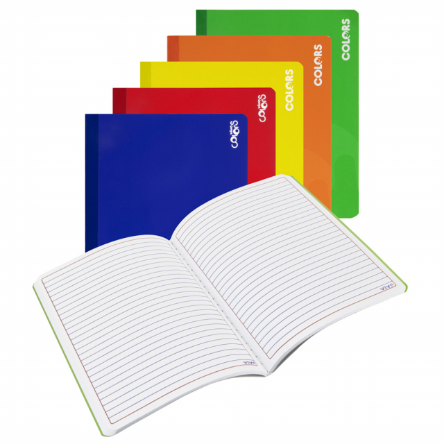 CUADERNO COSIDO VIVO 100H. GRANDE 239985 RAYADO (48)