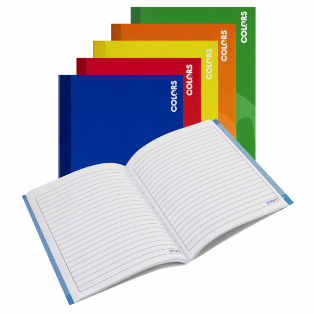 CUADERNO COSIDO VIVO 100H. PEQUEÑO 239965 RAYADO (72)