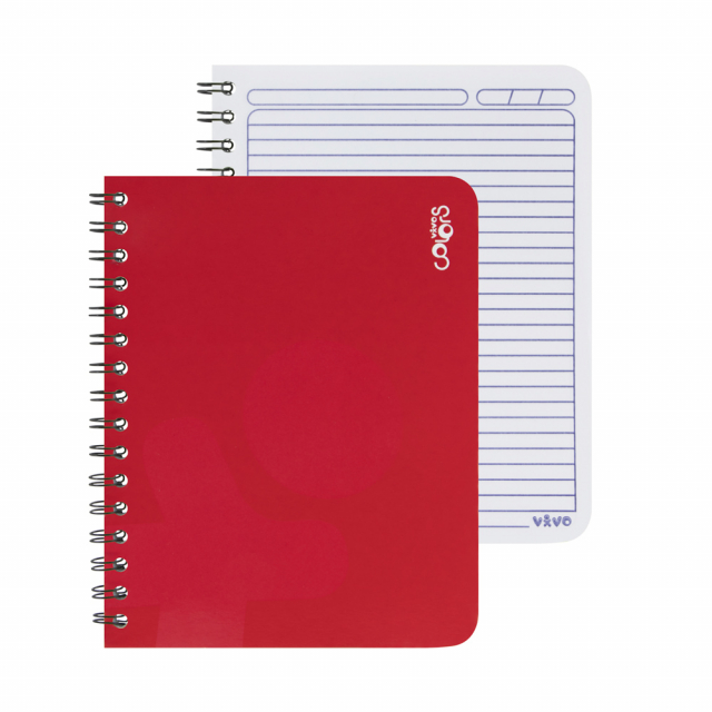 CUADERNO DOBLE ANILLO VIVO 70H. #2 239946 RAYADO (80)
