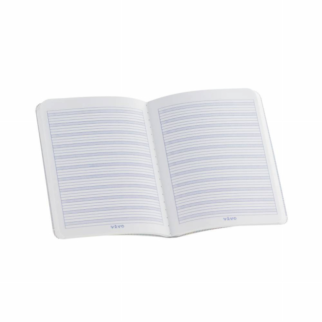 CUADERNO COSIDO VIVO 100H. PEQUEÑO 239968 DOBLE LINEA (72)