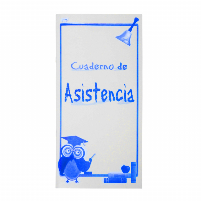 CUADERNO P/ASISTENCIA LARGO 14H. 52 ALUMNOS (25)
