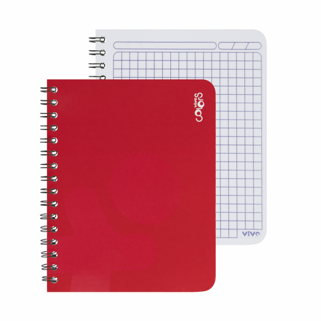 CUADERNO DOBLE ANILLO VIVO 70H. #2 239947 CUADROS (80)