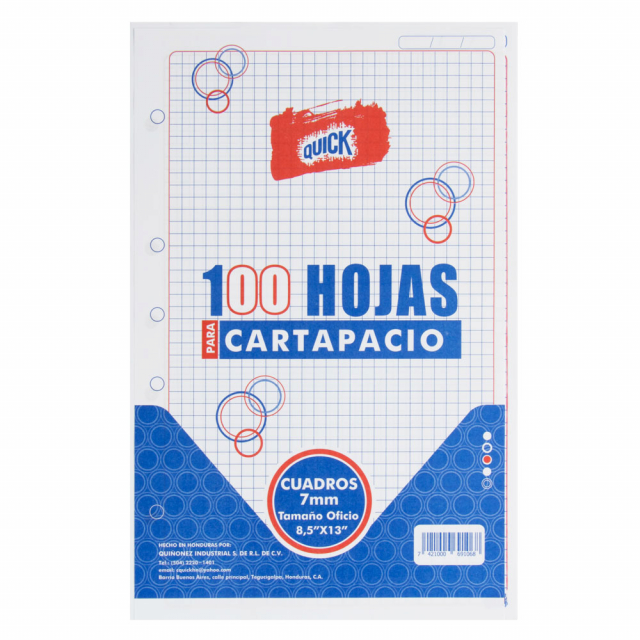 HOJAS OFICIO QUICK BX100 CUADROS (50)