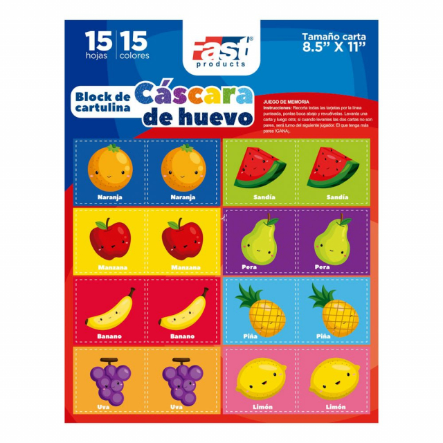Block Arco Iris cáscara de huevo con textura Fast Tamaño Carta