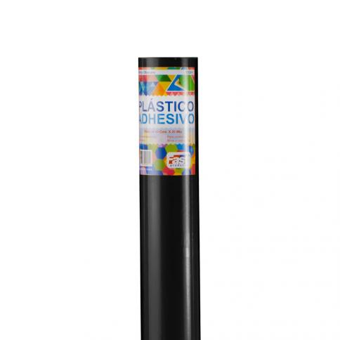 Fast Rollo Plastico Adhesivo color negro 45cm x 3mts para proteger libros y cuadernos