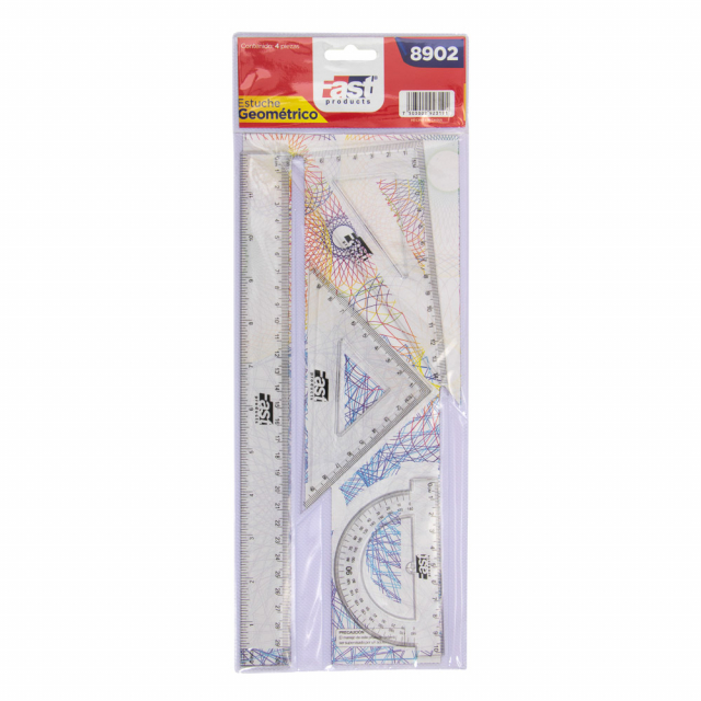 Fast Estuche Geometrico 4 piezas pequeño 8901