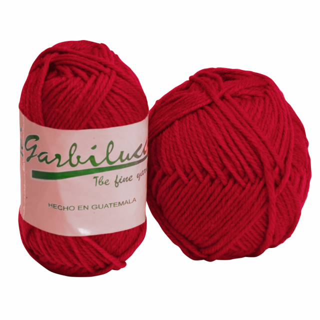 Garbilucci Bola de Lana Color rojo