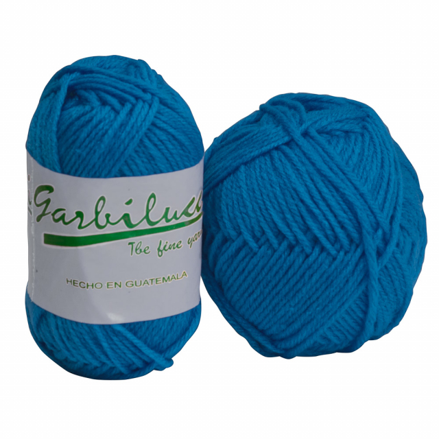 Garbilucci Bola de Lana Color celeste obscuro
