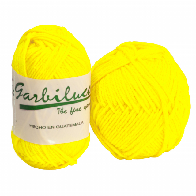 Garbilucci Bola de Lana Color amarillo canario
