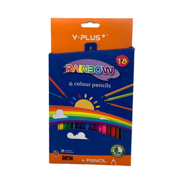 Crayones de Madera Y-Plus Rainbow 18 Colores
