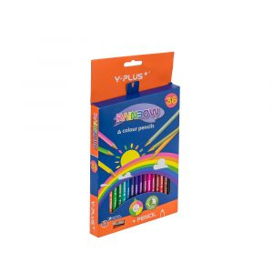 Crayones de Madera Y-Plus Rainbow 36 Colores
