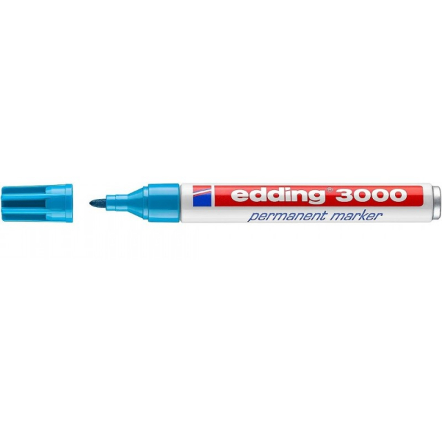 Edding 400 Marcador permanente punto Delgado color celeste recargable