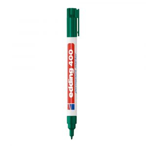 Edding 400 Marcador permanente punto Delgado color verde recargable
