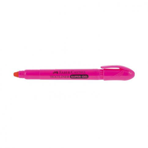 Faber Castell Resaltador Super Gel color rosado retractil