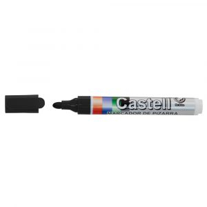 Castell marcador recargable para pizarra color negro