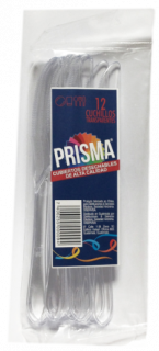 Cuchillo transparente Prisma 12 uds