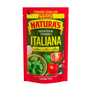 Salsa Italiana Clásica Naturas 400gr.