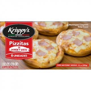 Pizzita jamón y queso Krisspys 6 und