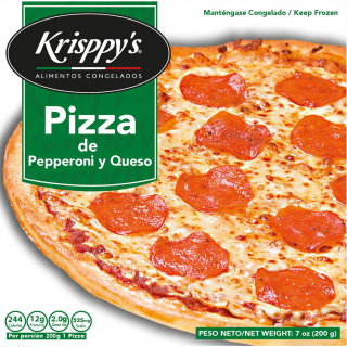 Pizza personal pepperoni y queso Krisppys 200 g