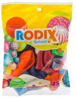 GLOBO RODIX NO.9 BX25 COLORES SURTIDOS (200)