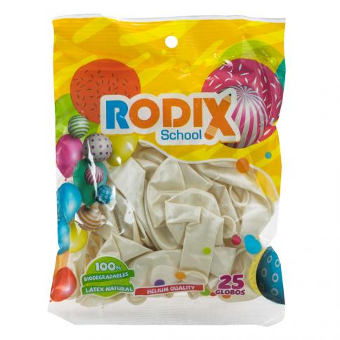 GLOBO RODIX NO.9 BX25 METALICO BLANCO (200)