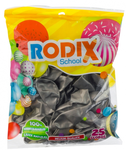 GLOBO RODIX NO.9 BX25 METALICO PLATEADO (200)