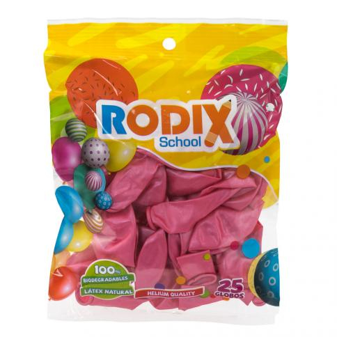 GLOBO RODIX NO.9 BX25 METALICO ROSA (200)