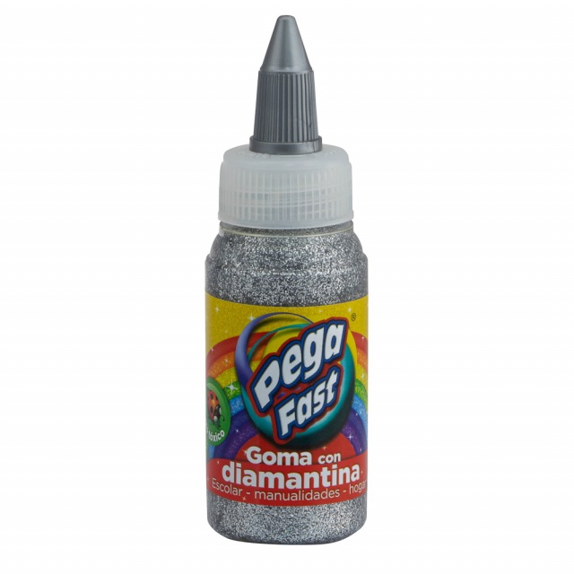 GOMA CON DIAMANTINA PEGAFAST 00 PLATEADO (96)