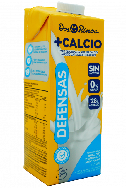 Leche UHT calciolac descremada Dos Pinos 1 l