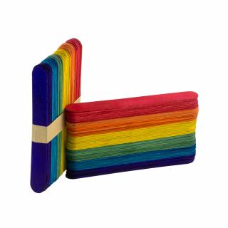 PALETAS DE MADERA FAST BX100 DELGADA COLORES (50)